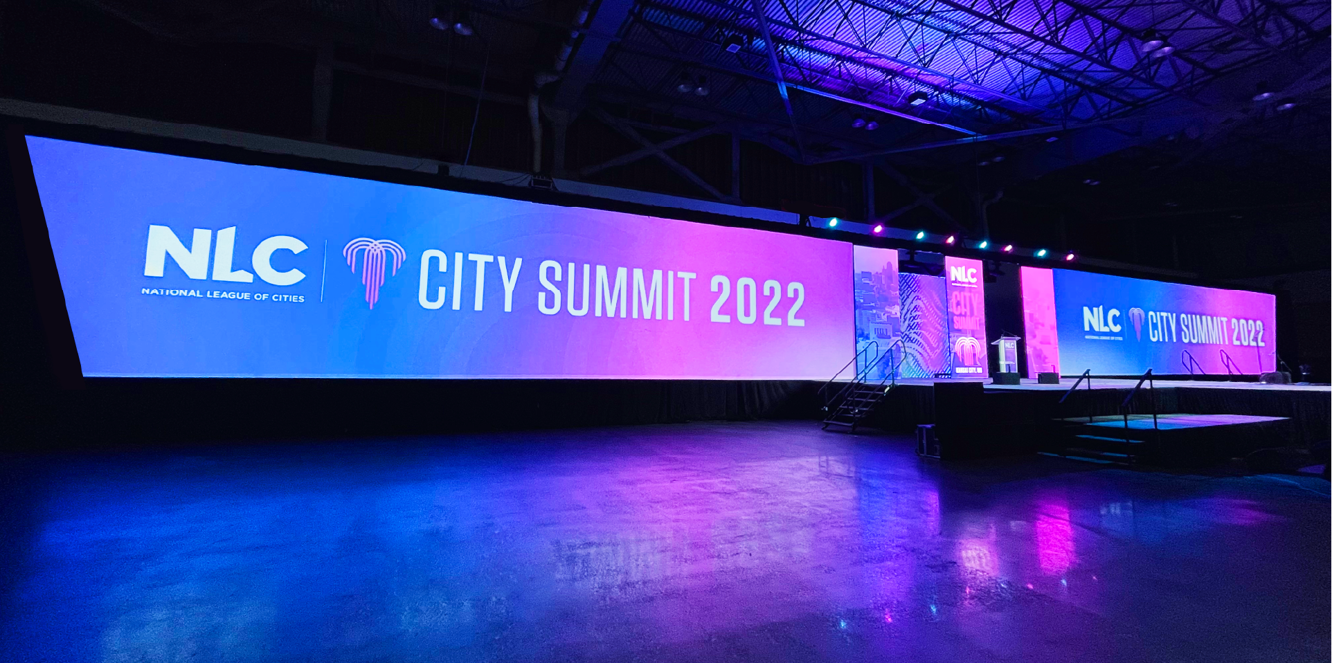 National League of Cities LED Screens Minimal 